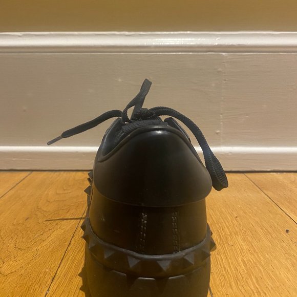 Black Valentino Garavani Rockstud Sneakers (Size 7).  Gently used. - Picture 4 of 8
